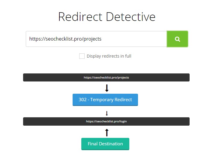 redirect detective